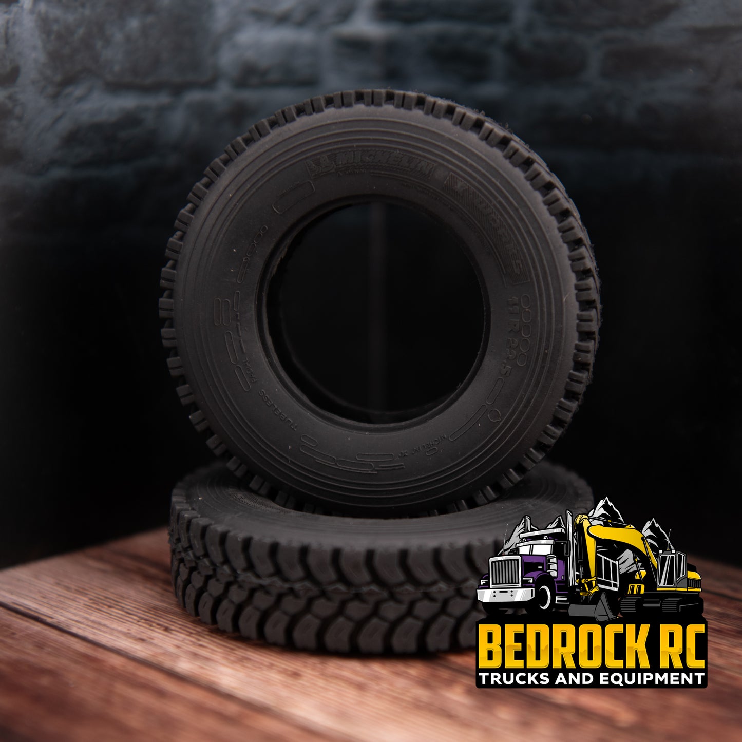 Degree Rubber Tires (pair) for 1/14 scale trucks
