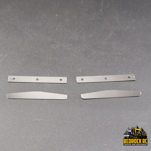 Bedrock RC Chrome Mud Flap Sandwich Plate & Anchor Weight