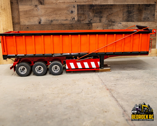 Used Lesu Hydraulic Dump Trailer - Orange