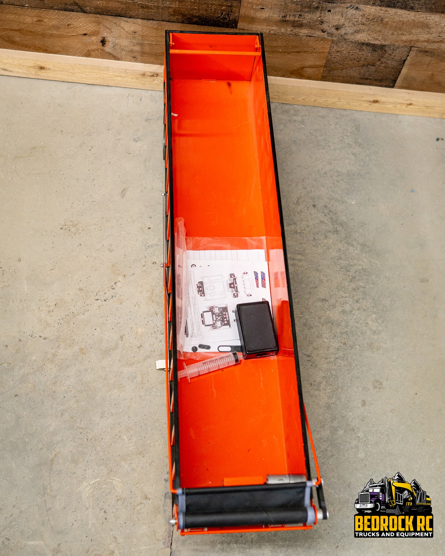 Used Lesu Hydraulic Dump Trailer - Orange