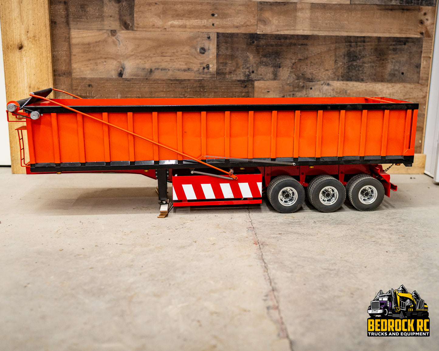 Used Lesu Hydraulic Dump Trailer - Orange