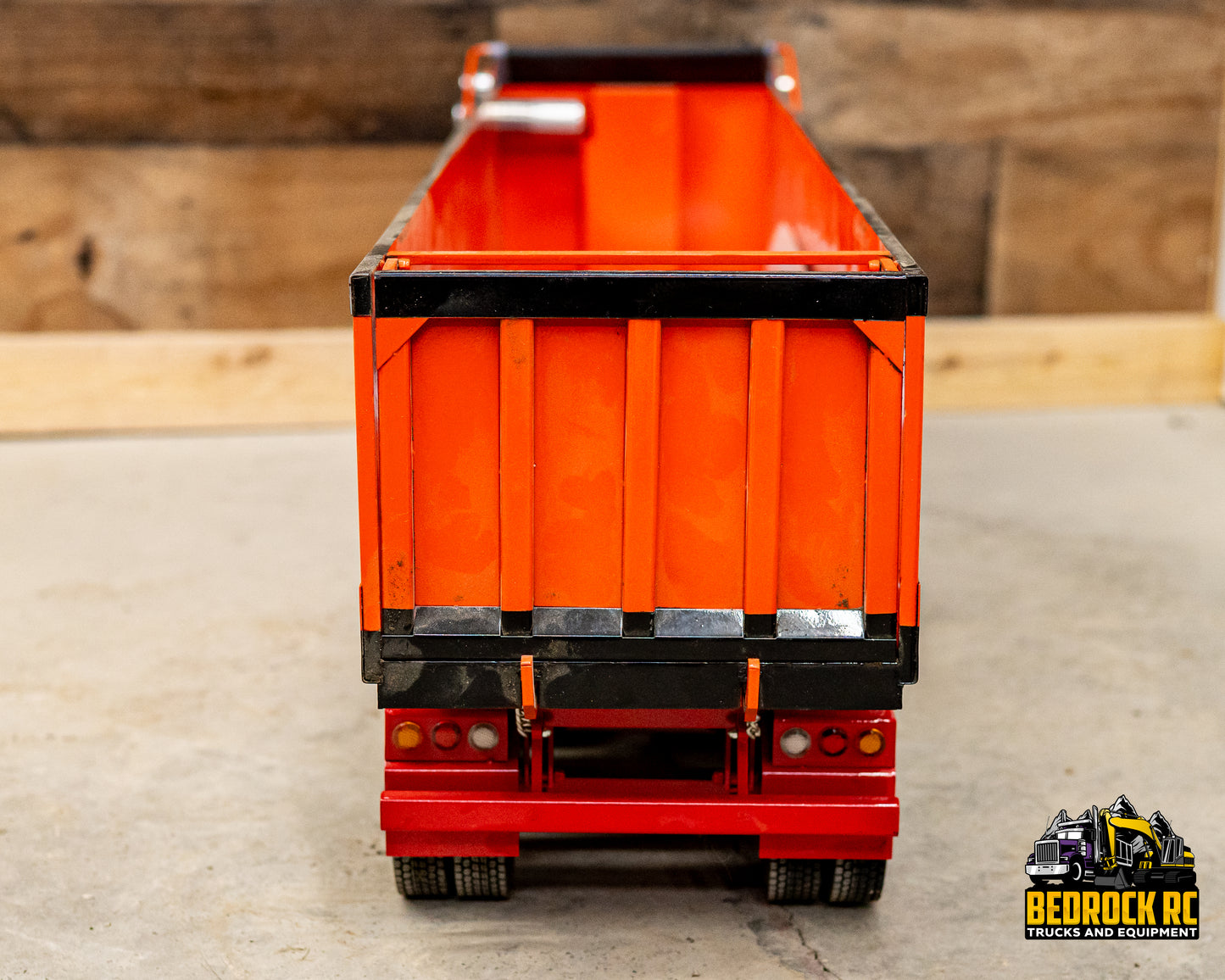 Used Lesu Hydraulic Dump Trailer - Orange