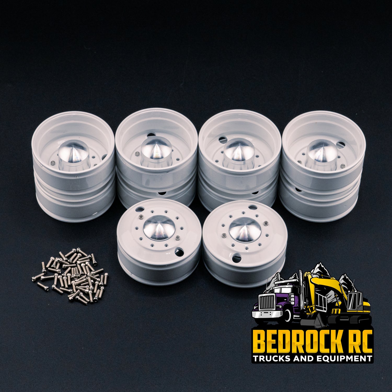 True Scale Classic 2 Hole Wheels White