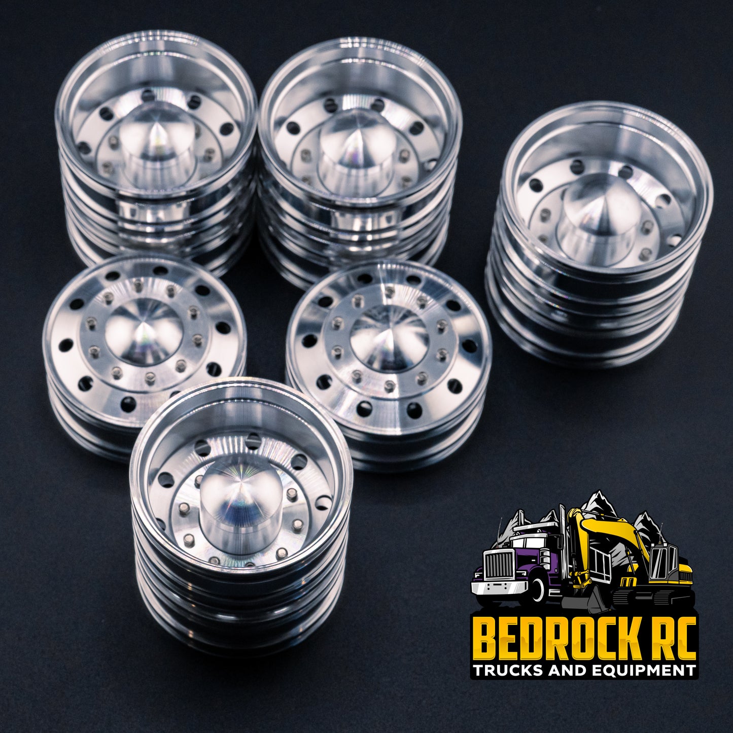 True Scale Traditional Round 6x4 Wheel Set