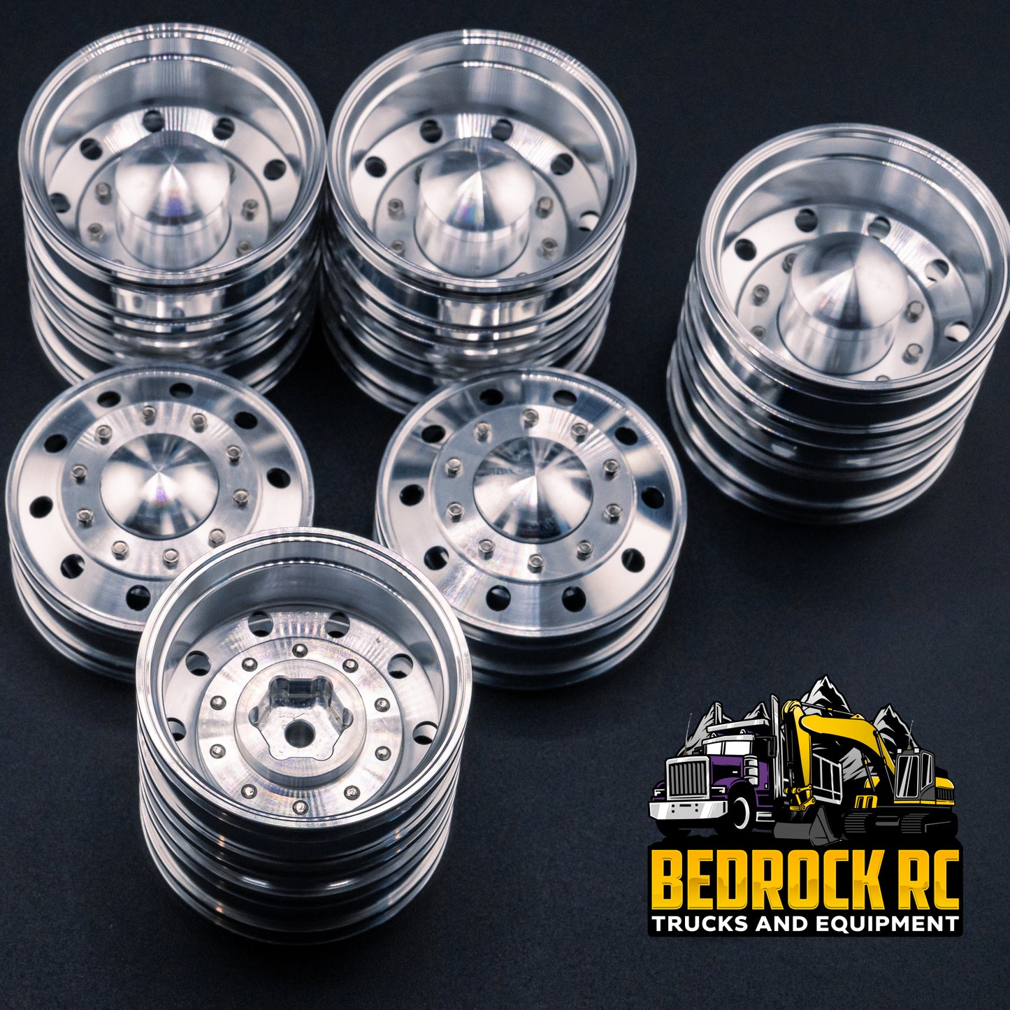 True Scale Traditional Round 6x4 Wheel Set
