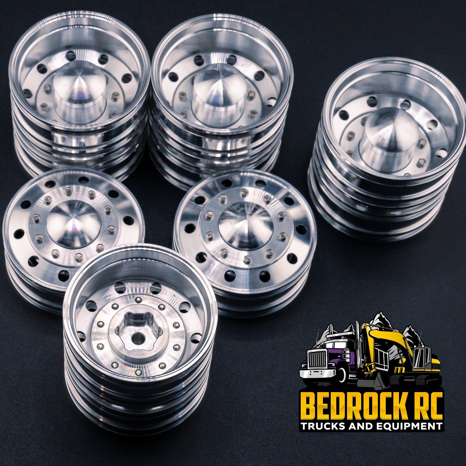 True Scale Traditional Round 6x4 Wheel Set