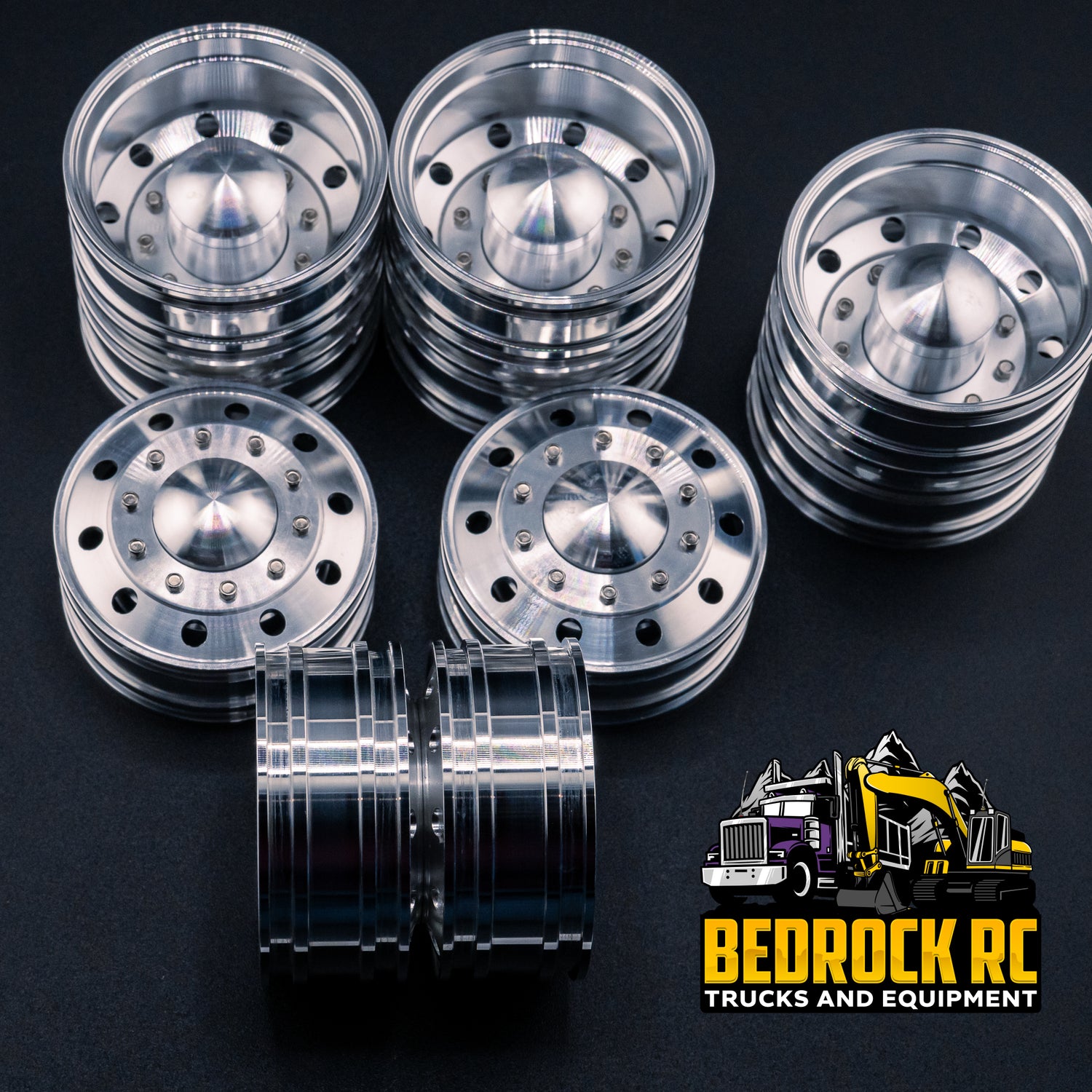 True Scale Traditional Round 6x4 Wheel Set
