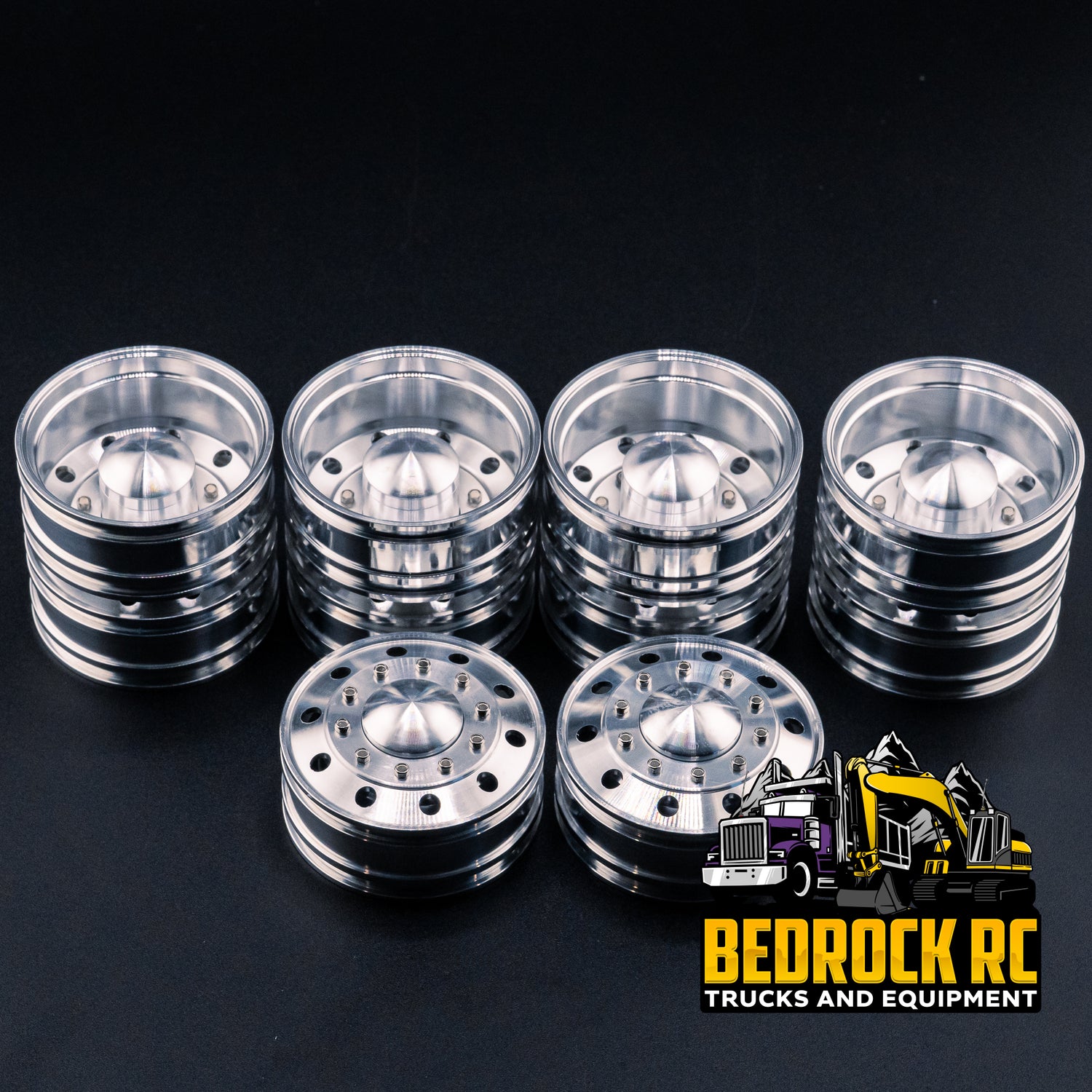 True Scale Traditional Round 6x4 Wheel Set