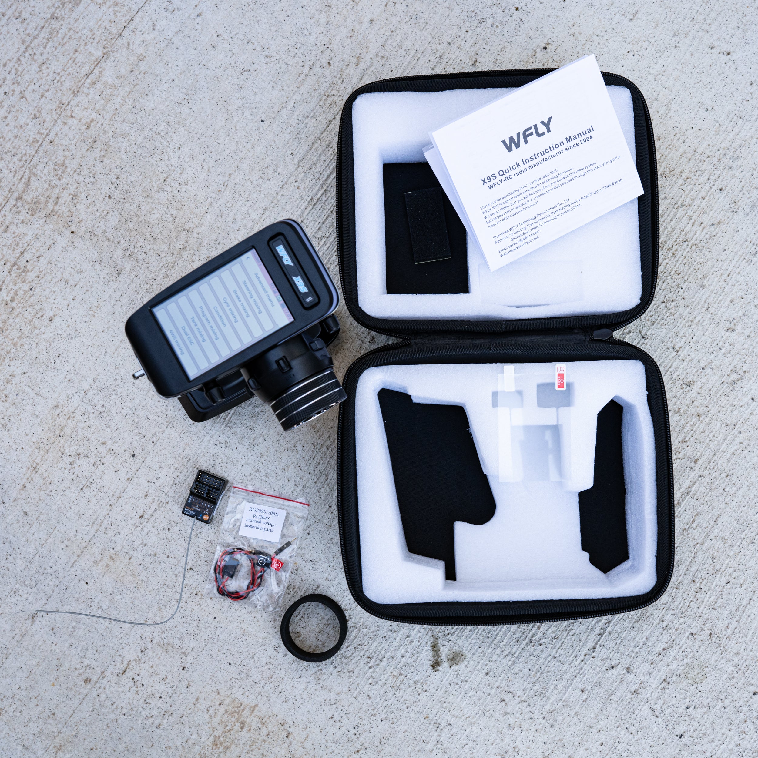 WFLY X9S 9-Channel 2.4GHz Digital Radio Set with RG209S Receiver ...