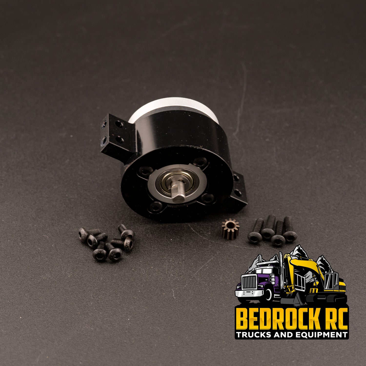 Lesu 1/14 planetary gear reducer for RC trucks, CNC-machined metal gearbox for smooth torque and driveline performance.